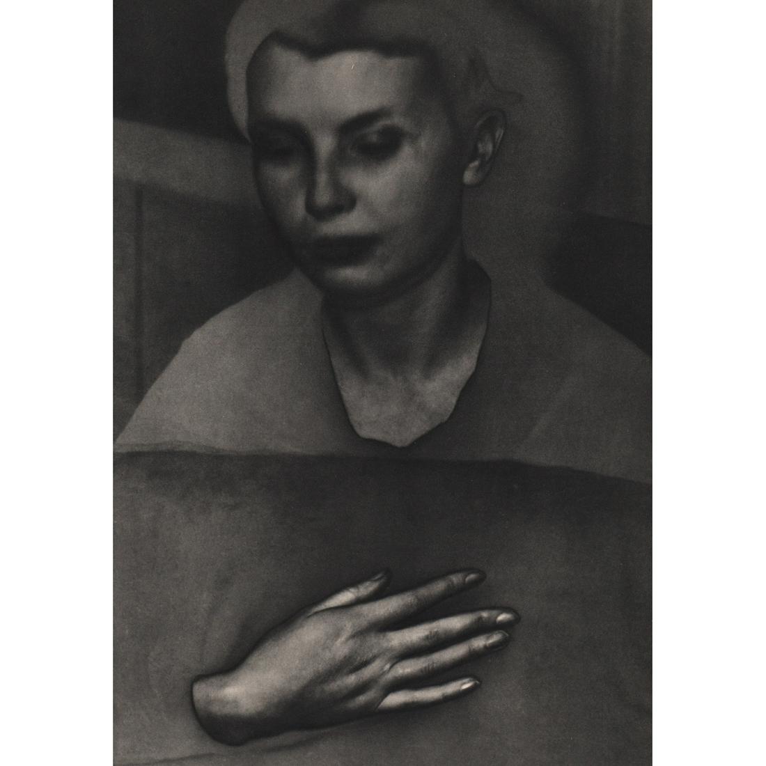 MAN RAY - Marie Gill-Einstein, solarization: Artist: MAN RAY Print Title: Marie Gill-Einstein, solarization Medium: Sheet-fed Gravure Printing Date: 1930's Printed in France Image size approx: 11 x 8 inches Man Ray, original name Emmanuel Radnit