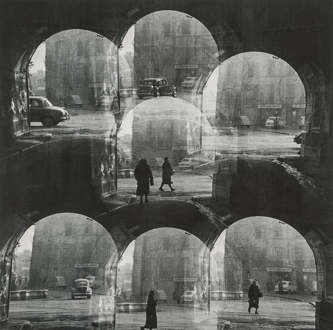 HARRY CALLAHAN - Archway, 1957: Artist: Harry Callahan Title: Archway, 1957 Medium: Photo Litho, 1991, USA Size: 6x5.95" Heat Wax Mounted on 8.5x11" Conservation Board Harry Morey Callahan ( 1912 – 1999) was a twentieth century Am