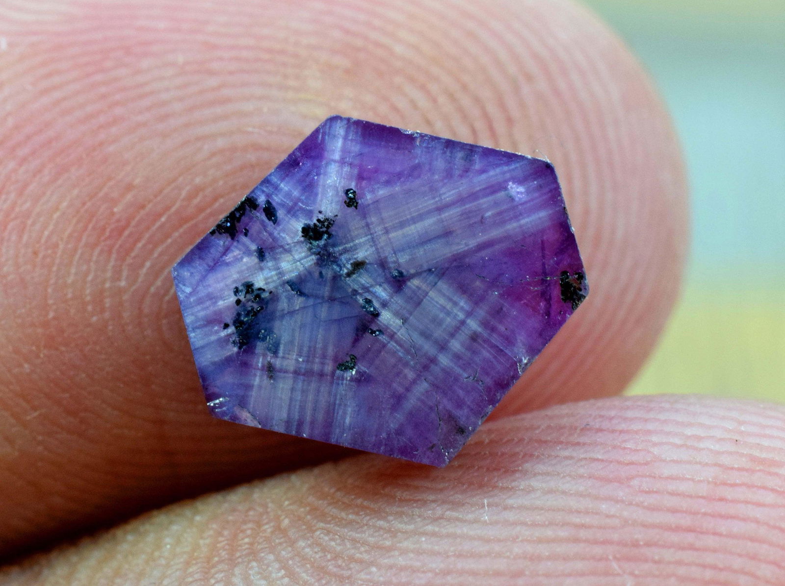 Rarest 3.50 Carats Attractive Dark Purple Color Kashmir (1 of 9)