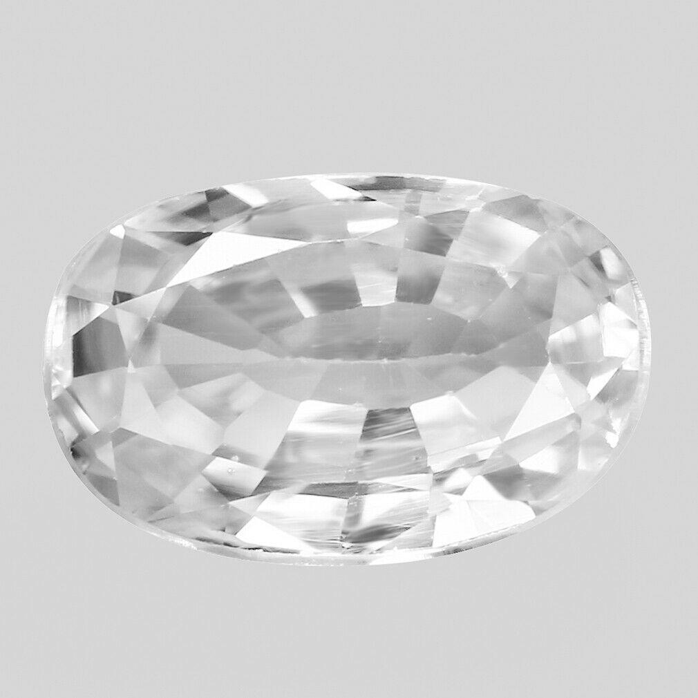 2.50 ct AAA white zircon (1 of 2)
