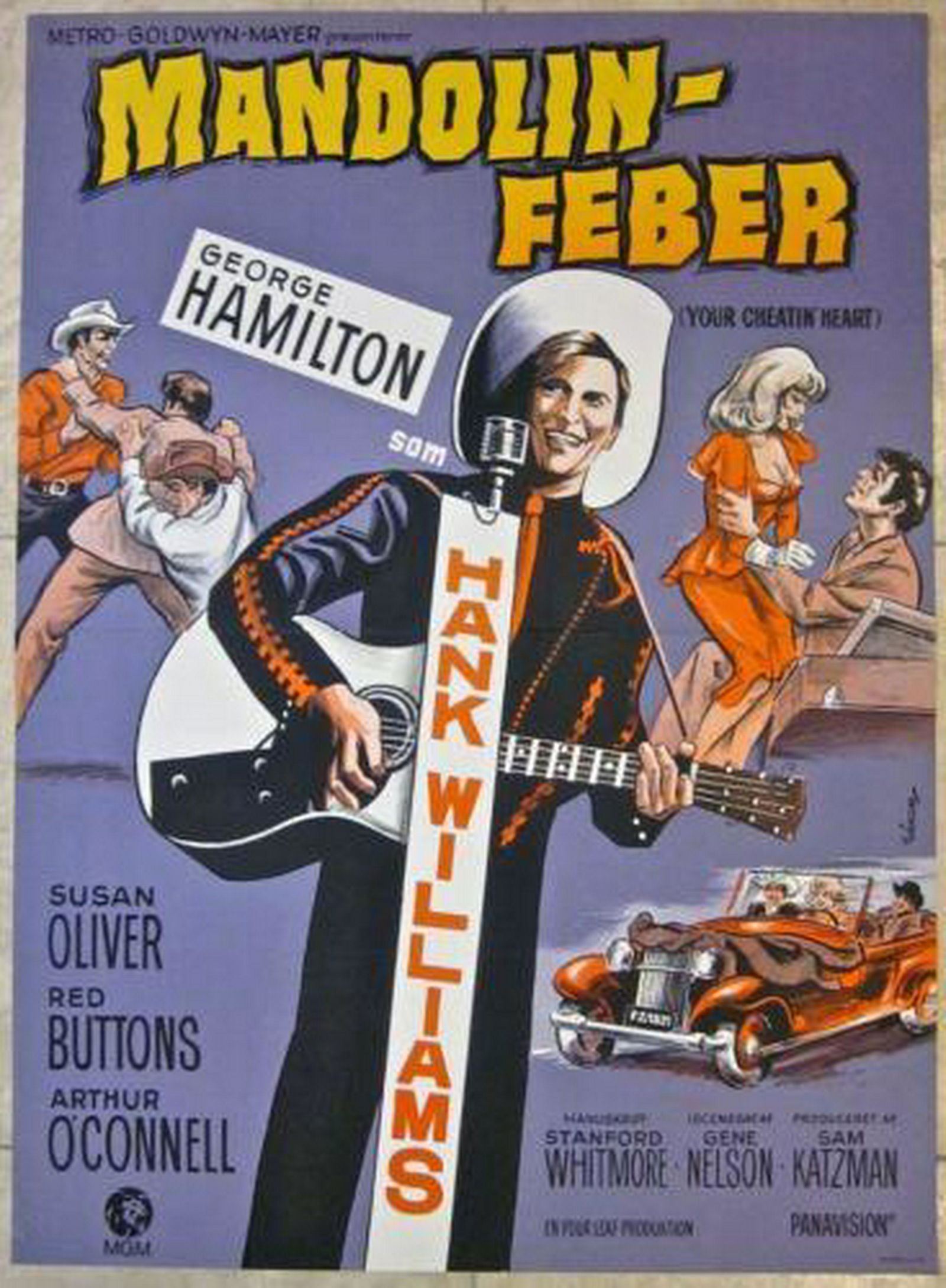 YOUR CHEATIN- HEART - ORIGINAL 1964 DANISH POSTER - FUN (1 of 1)