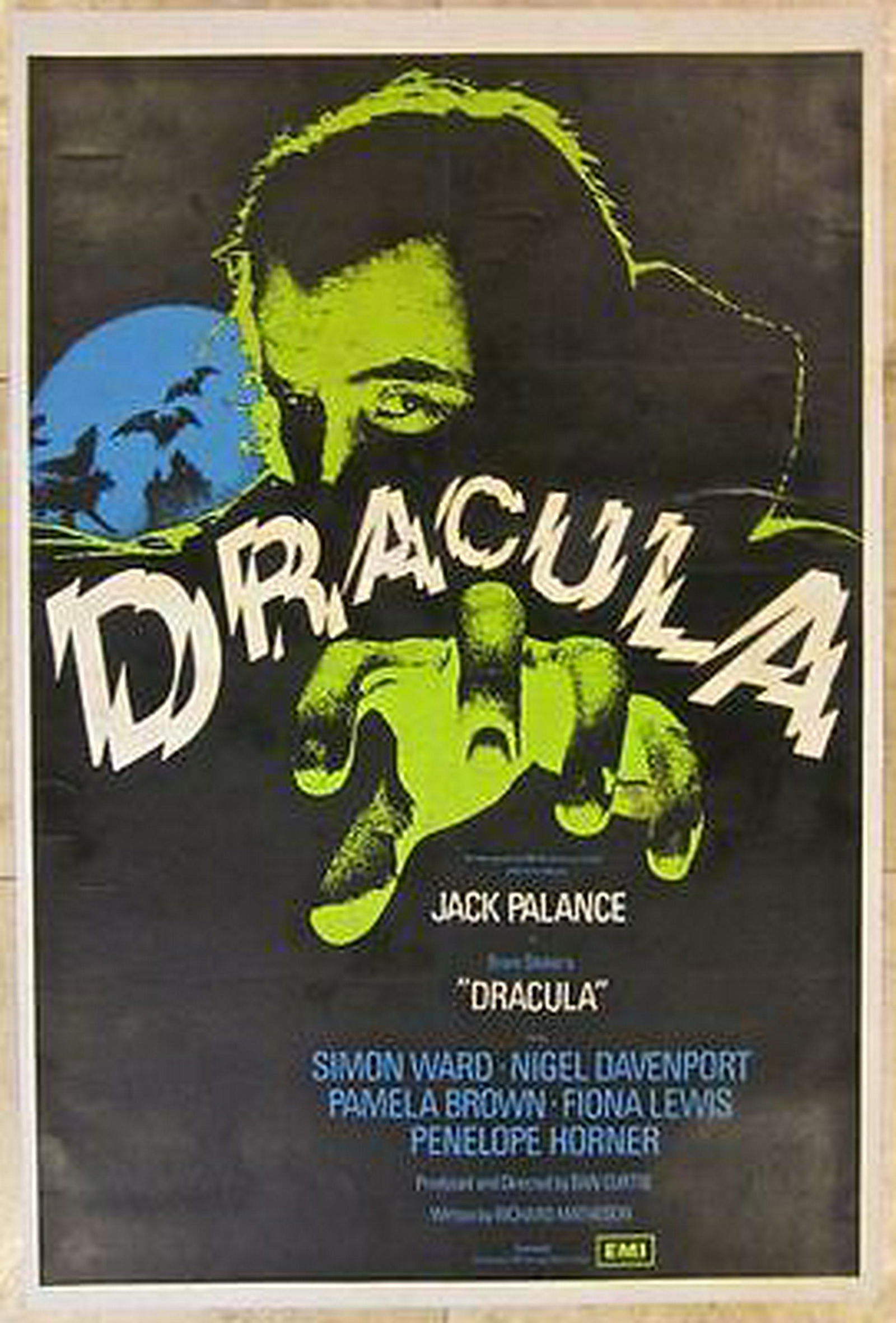DRACULA - ORIGINAL 1973 ENGLISH LB POSTER - AMAZING: Description: DRACULA - ORIGINAL 1973 ENGLISH LB POSTER - AMAZING SPOOKY JACK PALANCE ARTWORK. Reserve: $136.00 Shipping: Domestic: Flat-rate of $22.00 to anywhere within the contiguous U.S. Internatio