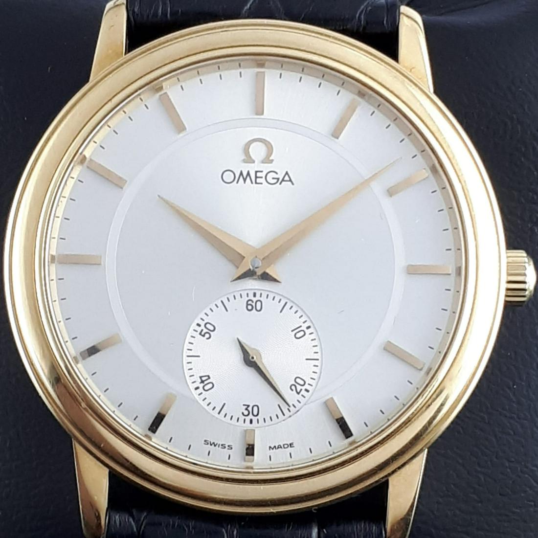 Omega - Classique, Mechanical, 18k Yellow Gold -: Brand: Omega Model: Classique, Mechanical, 18k Yellow Gold Reference Number: 1250050 Calibre : 651 Gender: Men Period: 2011-present Movement: Manual winding Case material: Yellow gold Material finenes