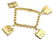 Rare! Authentic Hermes 18k Yellow Gold 4 Hanging Bag