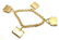 Rare! Authentic Hermes 18k Yellow Gold 4 Hanging Bag - 3