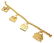 Rare! Authentic Hermes 18k Yellow Gold 4 Hanging Bag - 7