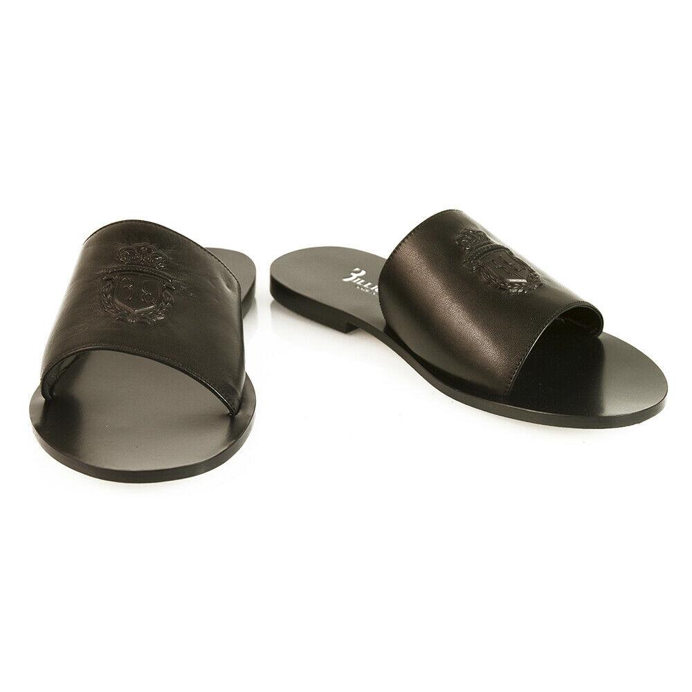 Billionaire Adam statement black nappa leather slider: Billionaire Adam statement black nappa leather slider sandals flat Men's shoe 41 Classy and comfortable, these shoes from Italian fashion house Billionaire can enhance any style when going out! The Ma