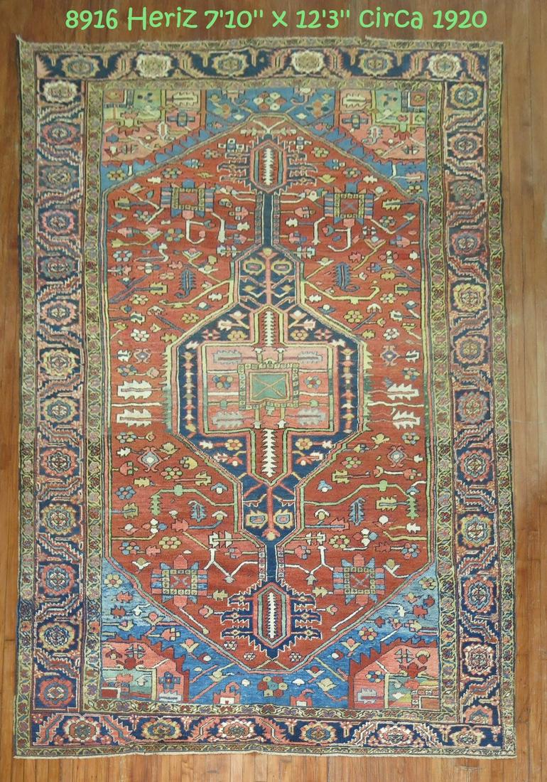 Antique Heriz with French Blue (1 of 19)
