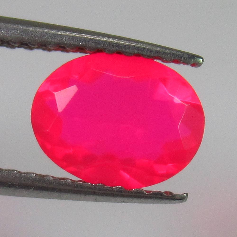 0.60 Ctw Natural Ethiopian Faceted Pink Fire Opal Oval (1 of 2)