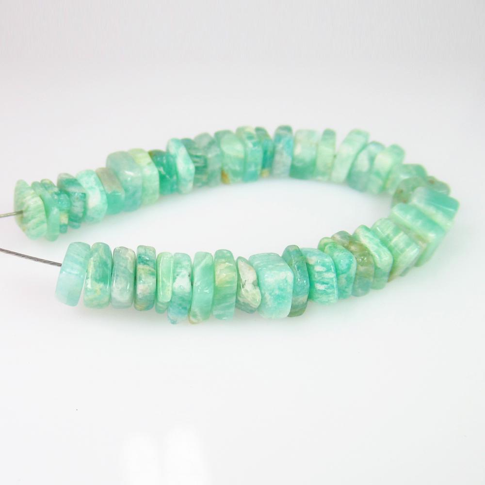 23.88 Ct Genuine 37 Drilled Amazonite Square Flat Beads: No Reserve! Title: 23.88 Ct Genuine 37 Drilled Amazonite Square Flat Beads Stone Clarity: Transparent Loose Gemstone: Natural Amazonite Beads Carat Weights: 23.88 Size/Dimensions: 5.x5.0 to 5.5x5.5 mm