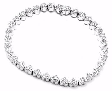 Pasquale Bruni 18k White Gold Diamond Heart Tennis: Pasquale Bruni 18k White Gold Diamond Heart Tennis Bracelet. Retail $14,640 You are bidding on a Pasquale Bruni 18k White Gold Diamond Heart Tennis Bracelet. Retail Price: $14,640 This bracelet