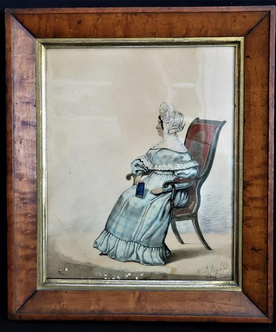 W/C Portrait of a Lady- Signed (1 of 3)