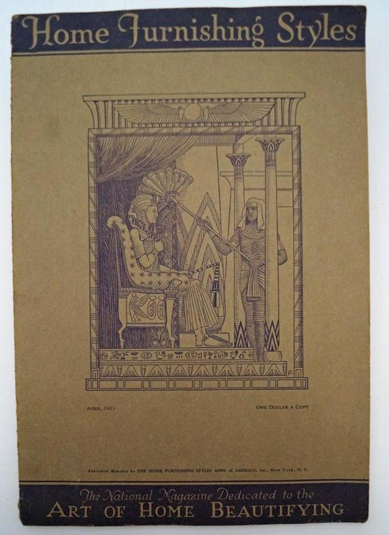 1923 National Magazine - Home Furnishing Doorstops: Title: 1923 National Magazine - Home Furnishing Doorstops Dimension: Size: 8 7/8" x 12" Provenance:A Vintage Magazine - The National Magazine. Title: The National Magazine Dedicated to the Home Beauti