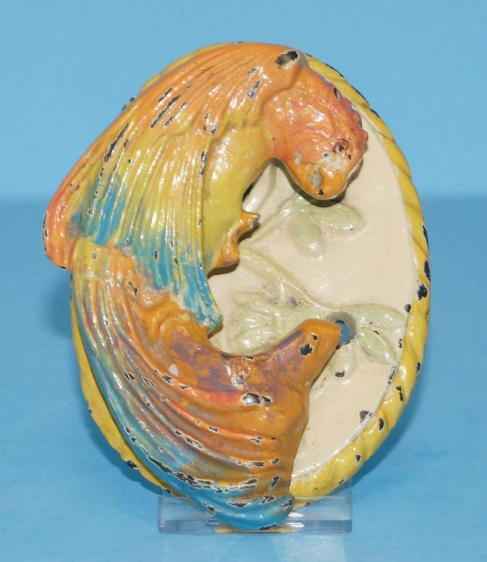 Bird of Paradise Parrot Cast Iron Doorknocker (1 of 3)