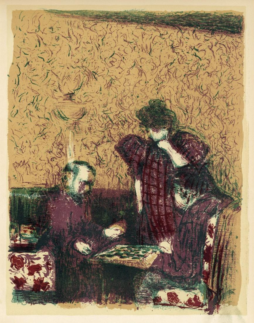 Edouard Vuillard lithograph "La Partie de dames" (1 of 1)