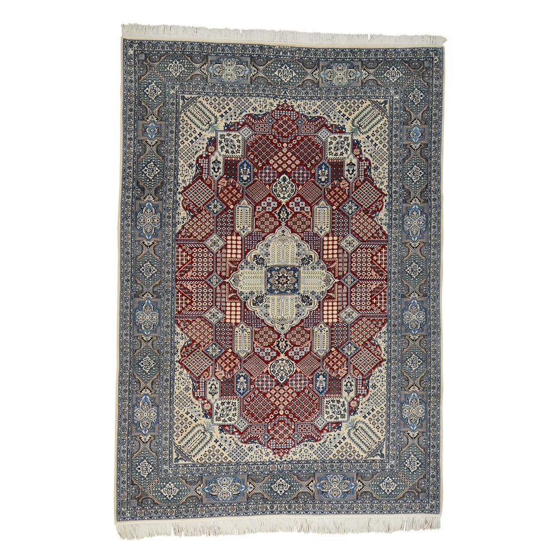 Persian Nain 300 Kpsi Wool and Silk Hand-Knotted (1 of 12)