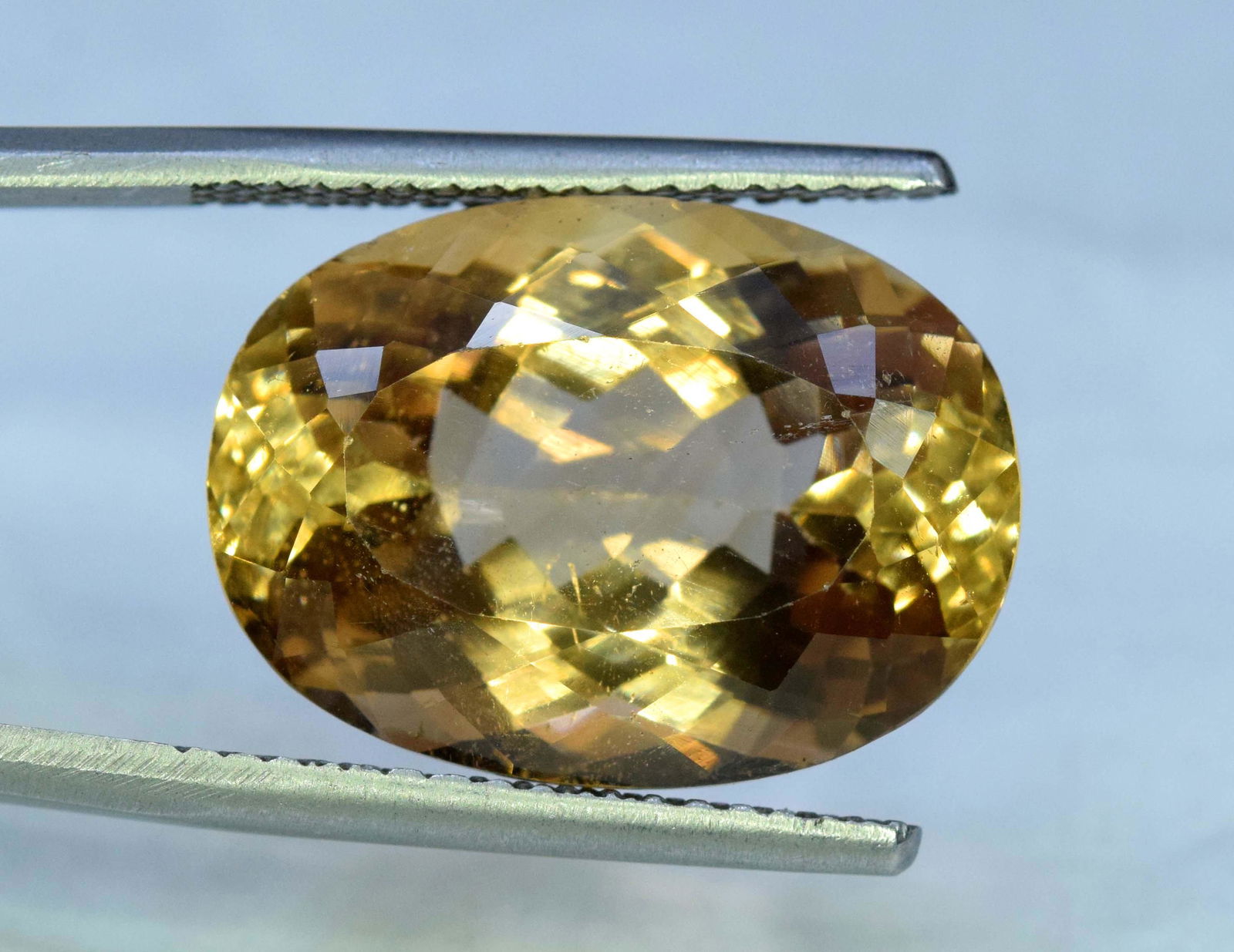 21.85 Carats Oval Cut Natural Brown Color topaz loose (1 of 2)