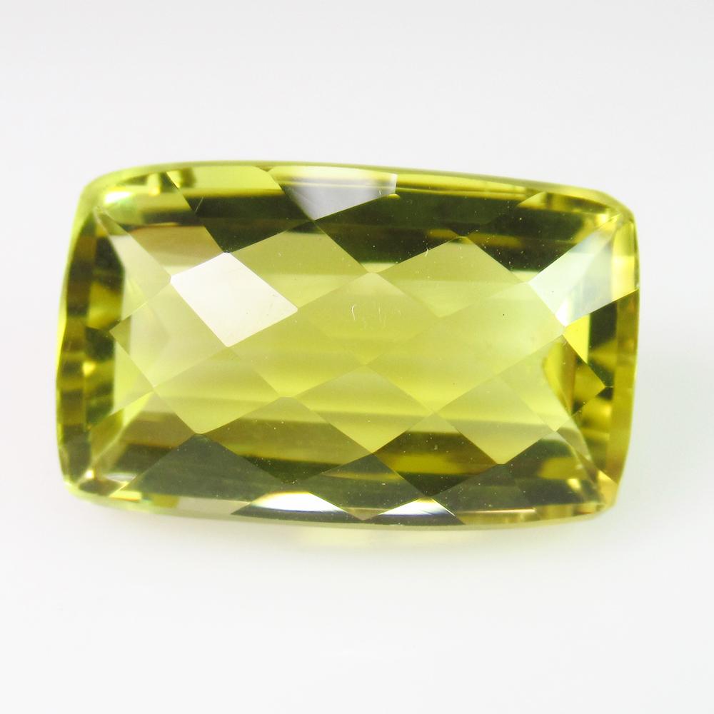 18.92 Ctw Natural Lemon Quartz Fancy Cushion Cut: Title: 18.92 Ctw Natural Lemon Quartz Fancy Cushion Cut Stone Clarity: VVS Loose Gemstone: Lemon Quartz Carat Weights: 18.92 Size/Dimensions: 19.50 x 12.10 x 10.40 mm Good Luster / Top Class Quality /