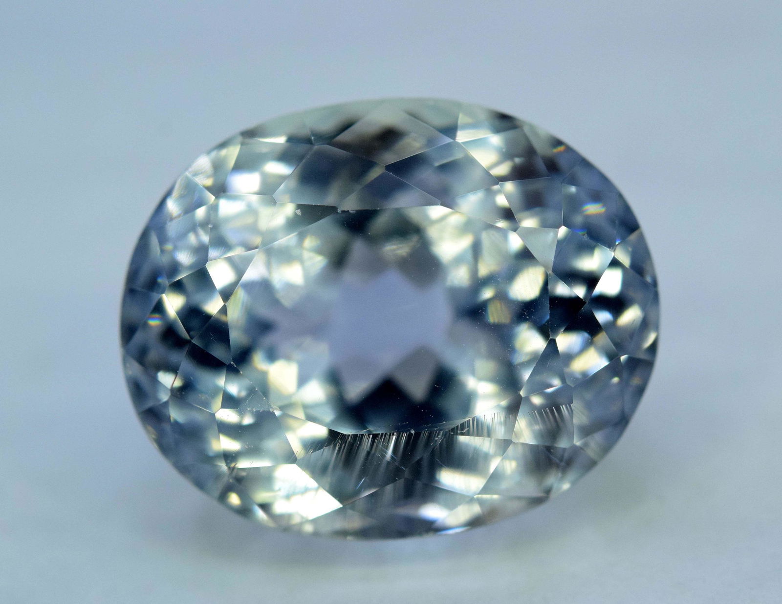 24.25 Carats Oval Cut Aqua Blue Color Natural Aqua (1 of 6)