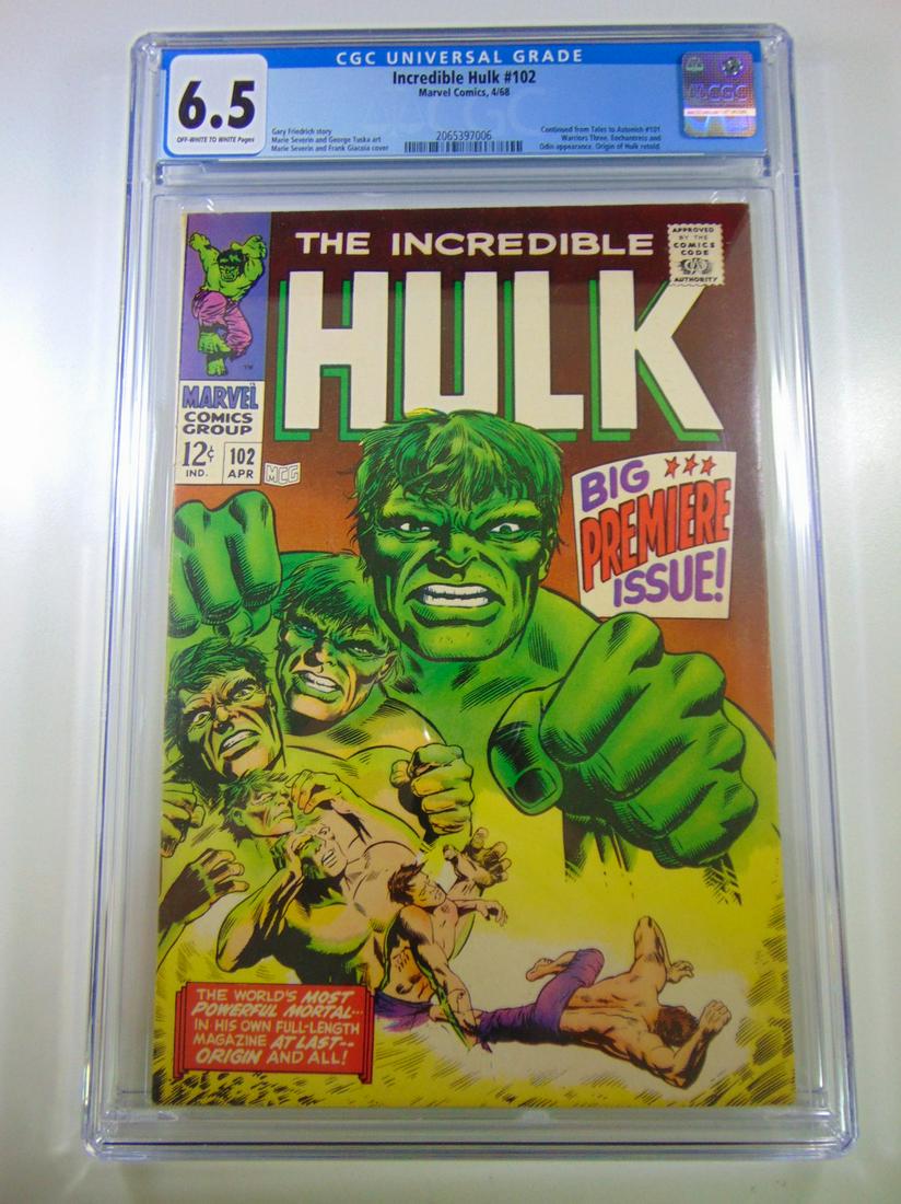 The Incredible Hulk #102 CGC 6.5 Flawless Slab! (1 of 2)