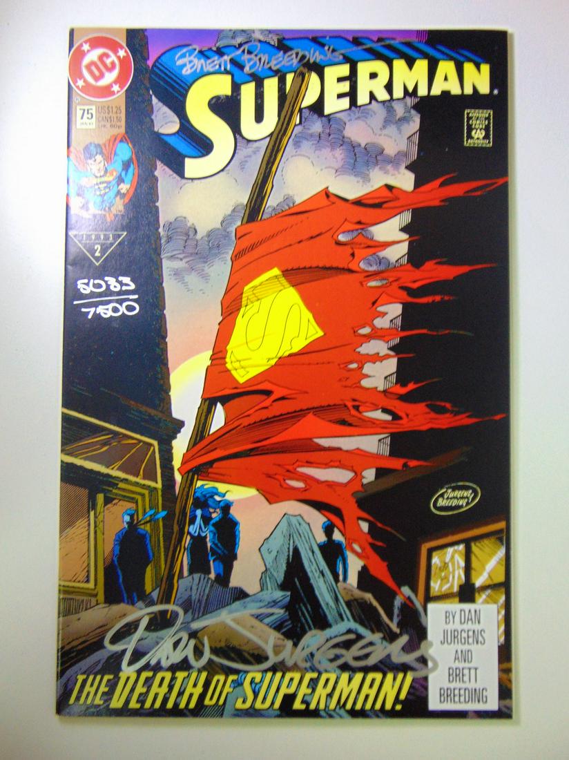 Superman #75 #5033/7500 Signed Copy (1 of 1)