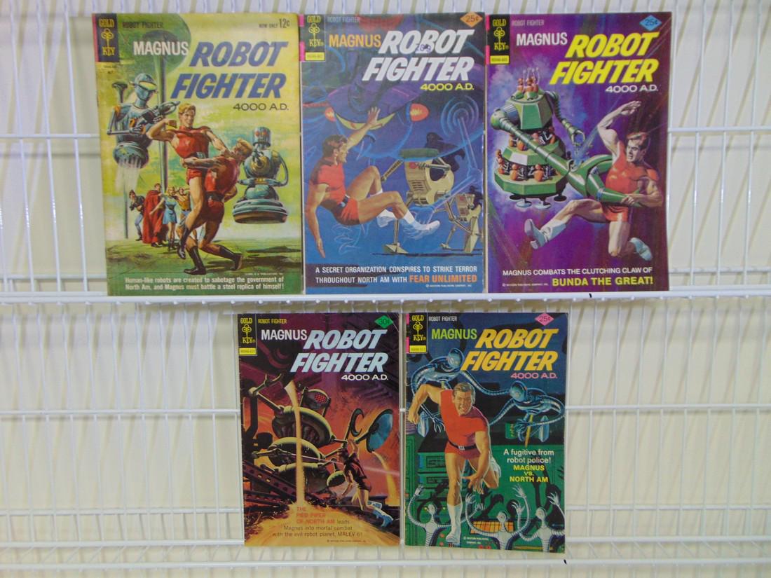 Lot of Five Vintage Magnus Robot Fighter Comics (1 of 1)