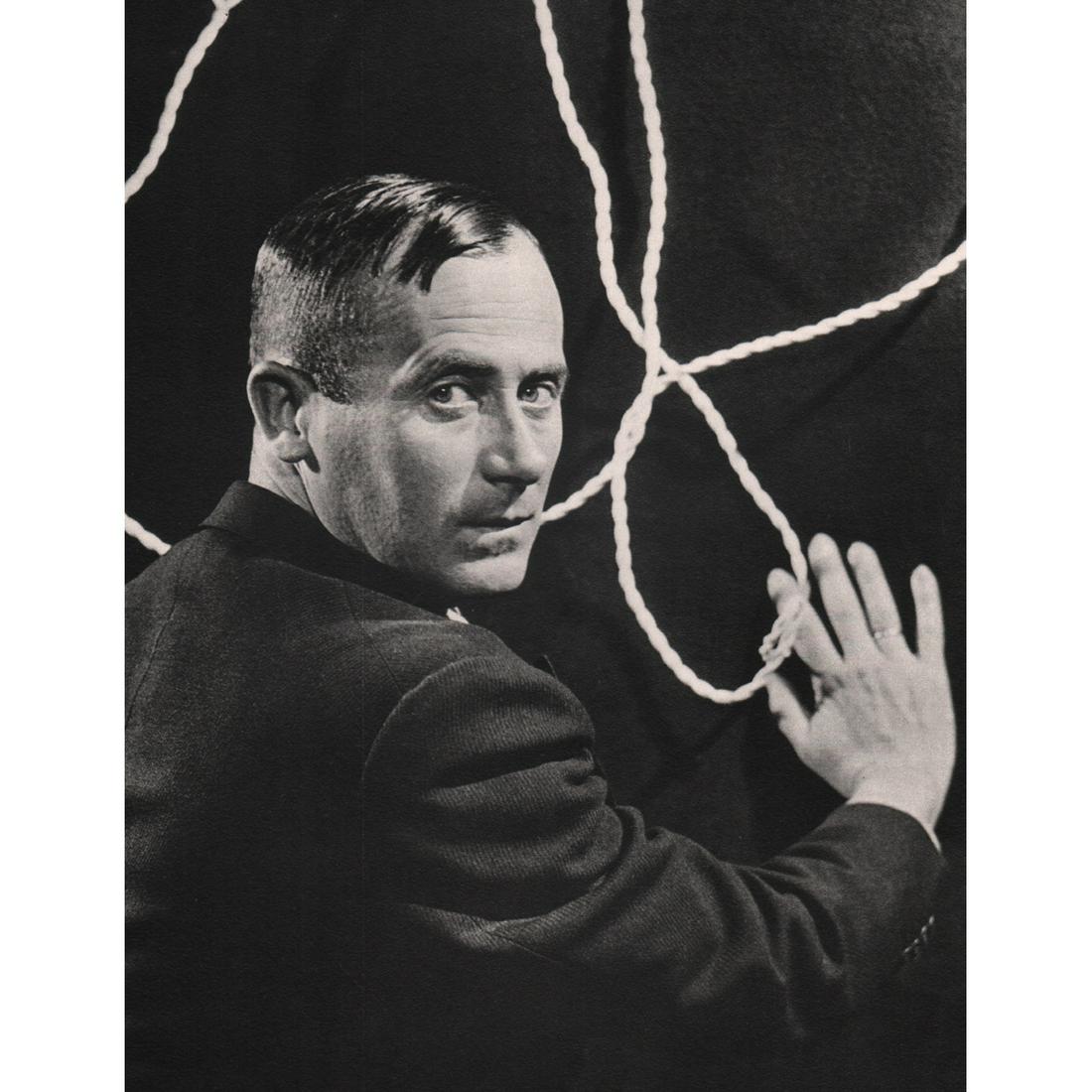 MAN RAY - Joan Miro, c. 1930: Artist: MAN RAY Print Title: Joan Miro, c. 1930 Medium: Sheet-fed Gravure with tissue guard Printing Date: 1980's Printed in Italy Image size approx. 9.75 x 7.75 inches Man Ray, original name Emmanuel