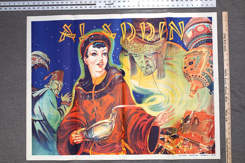 Aladdin (c.1920) 30" x 40" British Pantomime Poster (1 of 1)