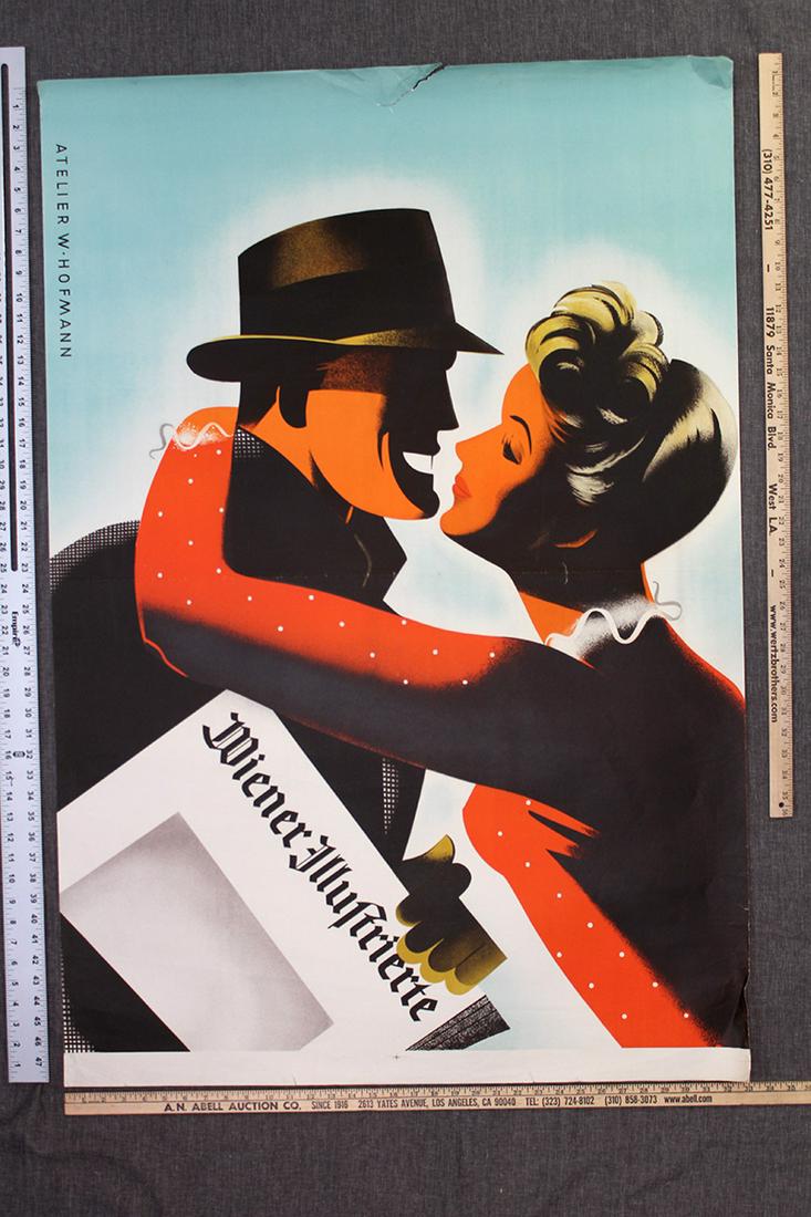 Original German Newspaper Art – Freiburg (1930) 33" x (1 of 1)