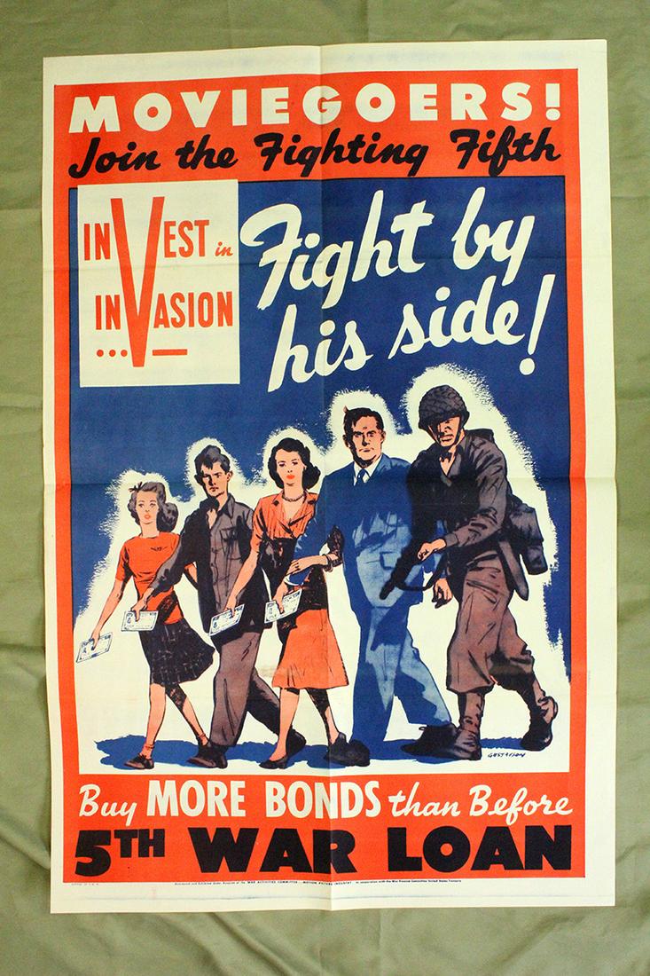 Fight By His Side – War Loan (1942) 22" x 28" US War (1 of 1)