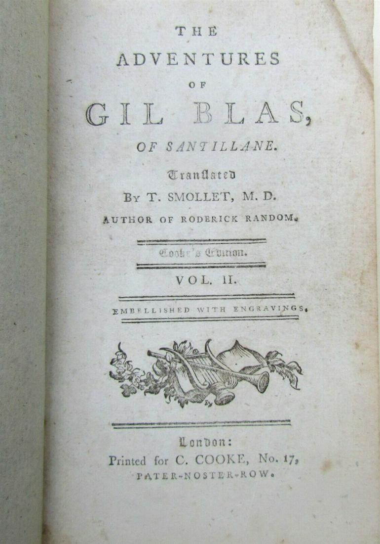 1790s ADVENTURES OF GIL BLAS of SANTILLANE ILLUSTRATED (1 of 6)