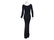 Navy Blue Vintage Givenchy Couture Gown - 2