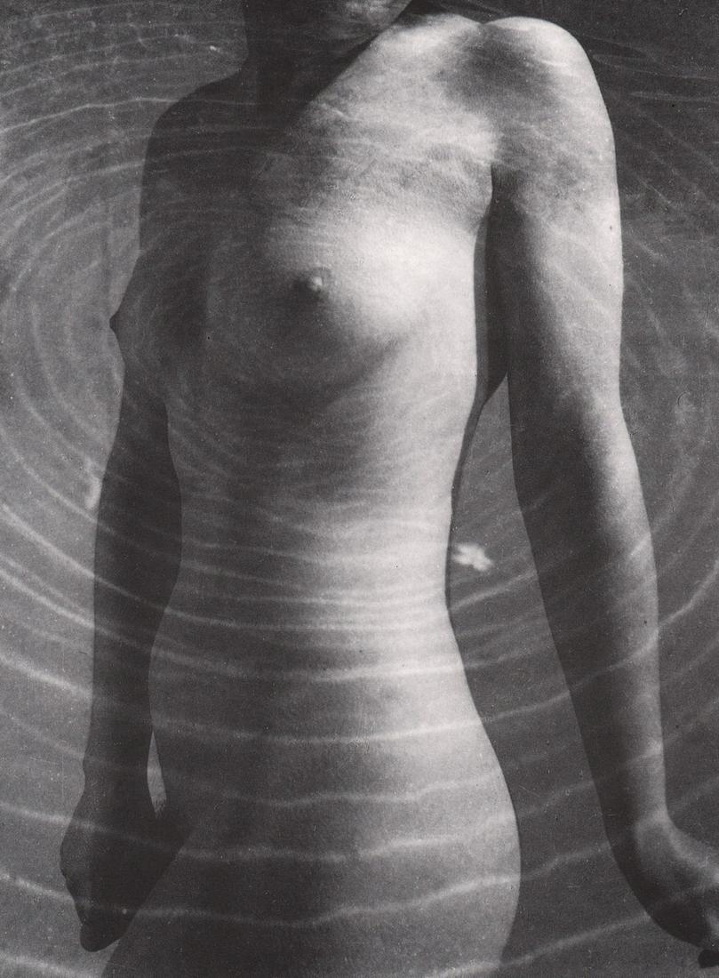 PIERRE BOUCHER - Nude with Waves,1935: Artist: PIERRE BOUCHER Print Title: Nude with Waves,1935 Medium: Photoengraving Printed 1980’s in France Image size (inches) approx. 10 x 7.5” Pierre Boucher( Paris , February 29 , 1908 - Faremout