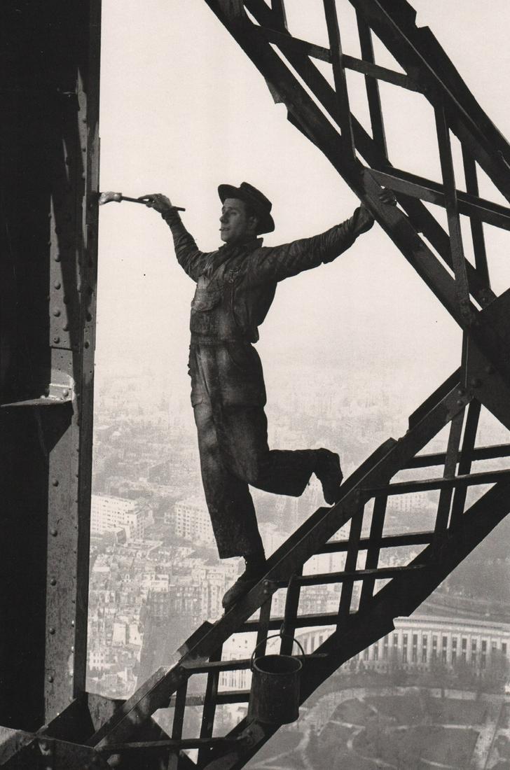 MARC RIBOUD - Tour Eiffel,1954: Artist: MARC RIBOUD Print Title: Tour Eiffel,1954 Medium: Photoengraving Printed 1980’s in the USA Image size (inches) approx. 9.5 x 6” Reserve: $25.00 Shipping: Domestic: Flat-rate of $15.00 to a