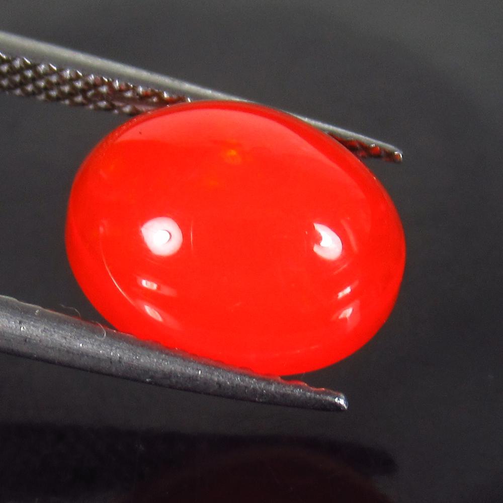 2.92 Ct Genuine Ethiopian Orange Fire Opal Oval Cab (1 of 2)