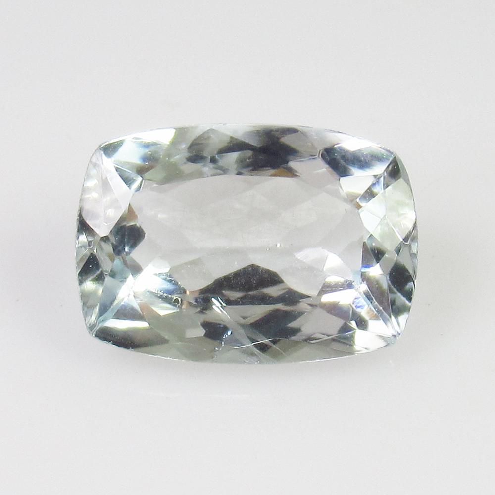 2.57 Ct Genuine Aquamarine 12X8 mm Cushion Cut (1 of 2)