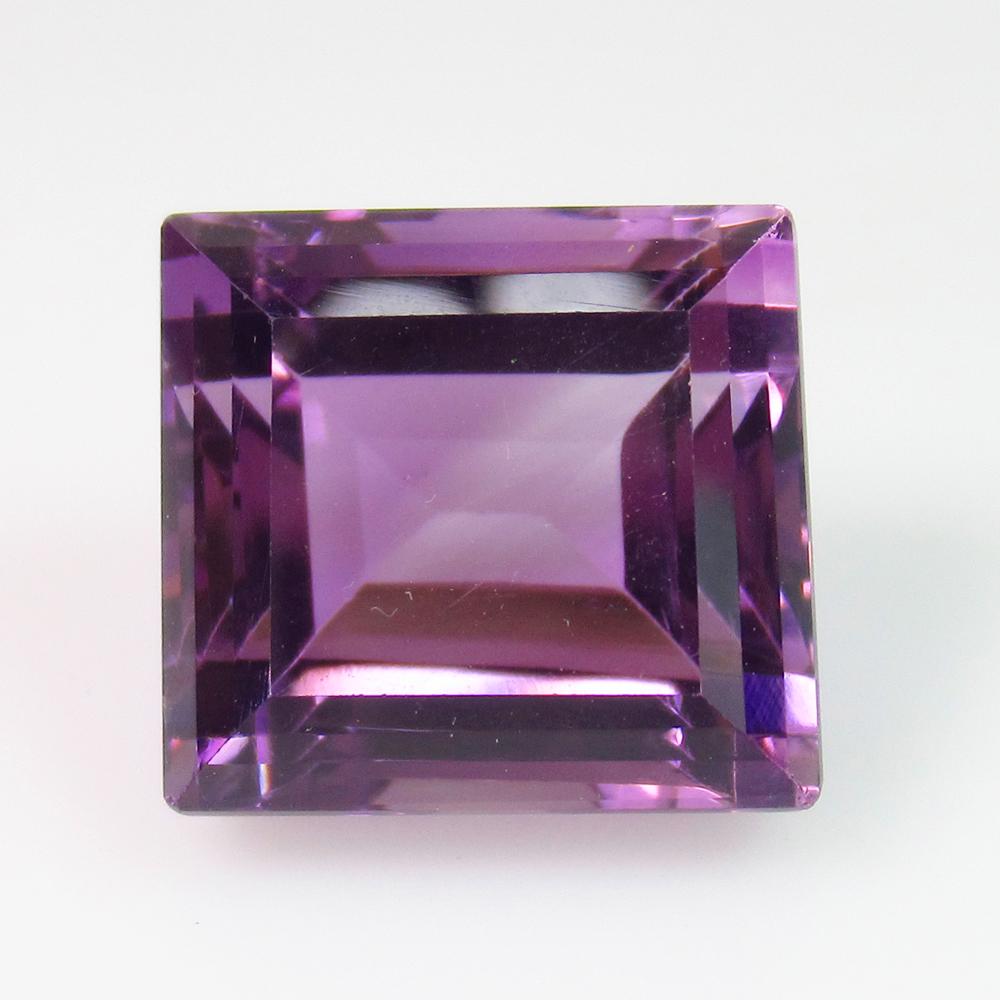 12.23 Ct Geuine Purple Amethyst 13X12 mm Rectangle Cut (1 of 2)