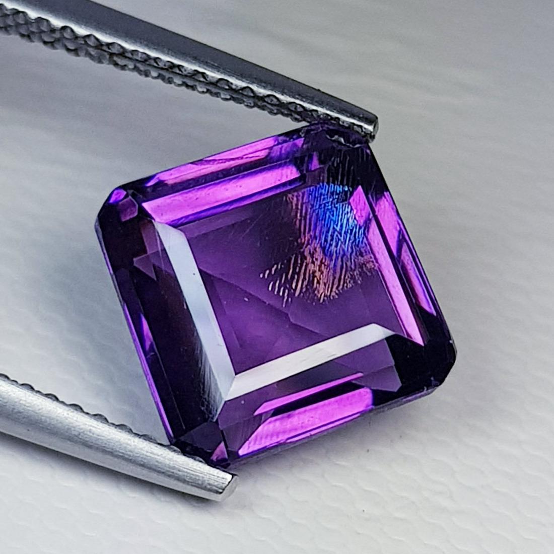 Natural Amethyst Square Cut 5.38 ct (1 of 5)