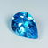 Natural Blue Topaz Pear Cut 2.20 ct
