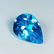 Natural Blue Topaz Pear Cut 2.20 ct - 3
