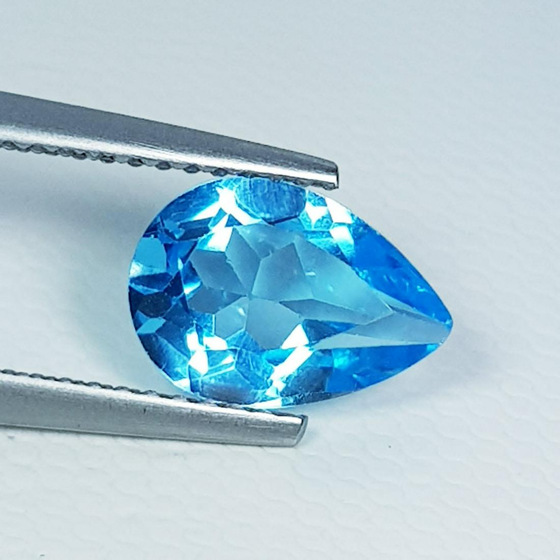 Natural Blue Topaz Pear Cut 2.10 ct (1 of 5)