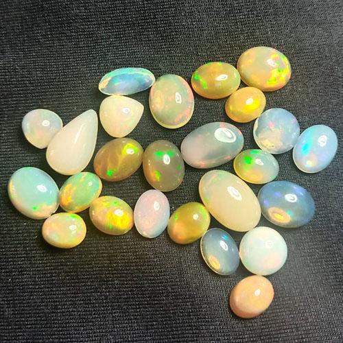 28.45 CTS 25 PCS NATURAL ETHIOPIAN OPAL MIX SHAPE LOOSE (1 of 4)
