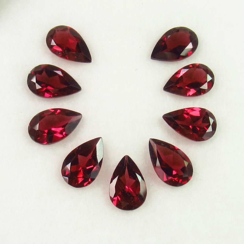 8.34 Ct Genuine 9 Pink Rhodolite Garnet Pear Necklace (1 of 3)
