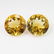 8.15 Ct Genuine Yellow Citrine 11 mm Round Pair