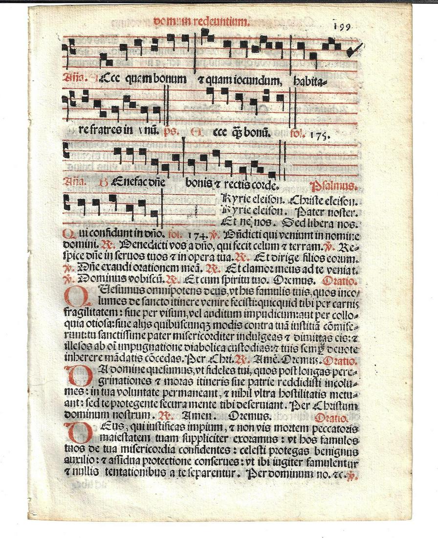 1567 Catholic Prayer Leaf w/ Music (1 of 2)