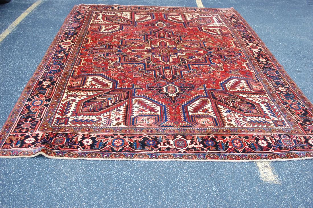 c1980s Vintage PRSIAN HERI Z SERAPI RUG 9'8 "x 10'10" (1 of 11)