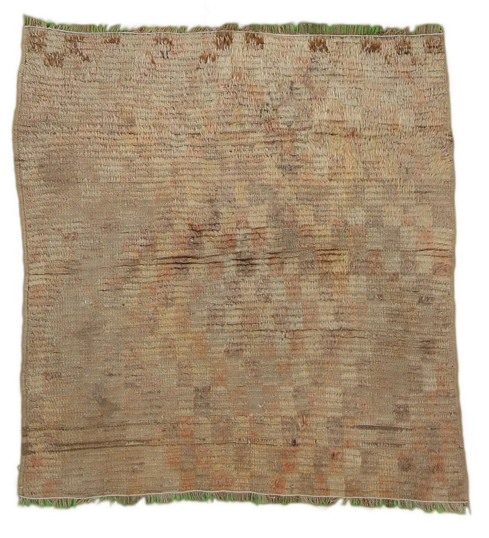 4 x 4 Vintage Turkish Handmade Square Rug (1 of 9)