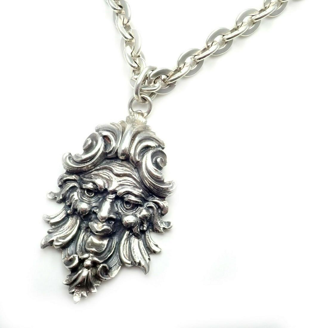 Rare! Authentic Buccellati Sterling Silver Poseidon 32": Rare! Authentic Buccellati Sterling Silver Poseidon 32" Long Necklace You are bidding on a Rare! Authentic Buccellati Sterling Silver Poseidon 32" Long Necklace More About the Piece: Metal: Sterling S