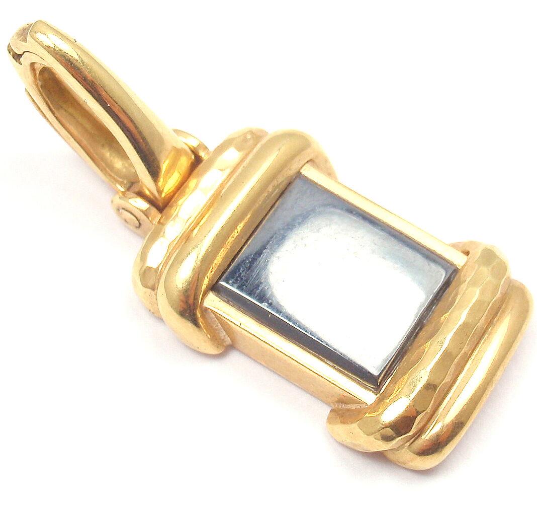 Authentic! Andrew Clunn 18k Yellow Gold Hematite: Authentic! Andrew Clunn 18k Yellow Gold Hematite Pendant You are bidding on an Authentic! Andrew Clunn 18k Yellow Gold Hematite Pendant About Andew Clunn: Andrew Clunn’s jewelry career started at Da