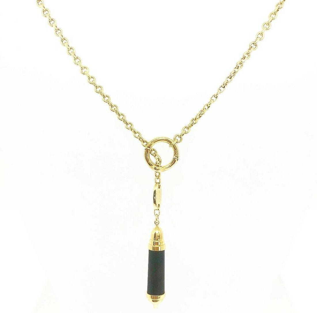 Vintage CHAUMET Paris 18K Yellow Gold Chain Wood (1 of 6)